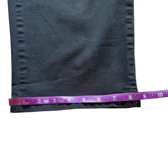 Talbots Capri Pants Women's Sz 16 Black Stretch Crop Casual Everyday - Picture 7 of 9